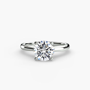 Solitaire Engagement Ring 0.50ct–3.00ct for Women with 2.40mm Band in a Timeless Classic Wedding Design | Imperial Time