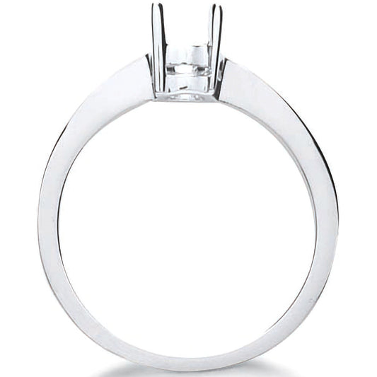 18ct White Gold Ring Mount 0.40-0.50ct