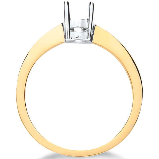 18ct Yellow Gold Ring Mount 0.40-0.50ct