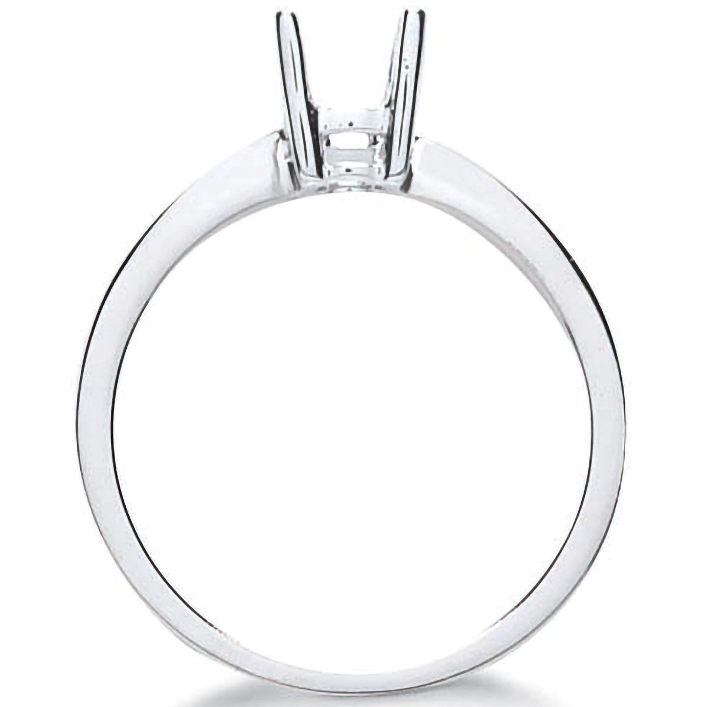 18ct White Gold Ring Mount 0.30-0.35ct