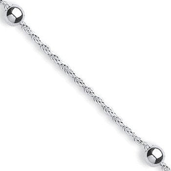 Silver Fancy Rope Anklet - Luxury Watch - Certified Authentic - Swiss Made - UK Stock – Luxury Watch by Imperial Time