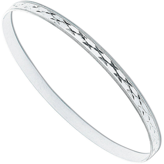 Silver 4mm D/C Slave Bangle - Luxury Watch - Certified Authentic - Swiss Made - UK Stock – Luxury Watch by Imperial Ti