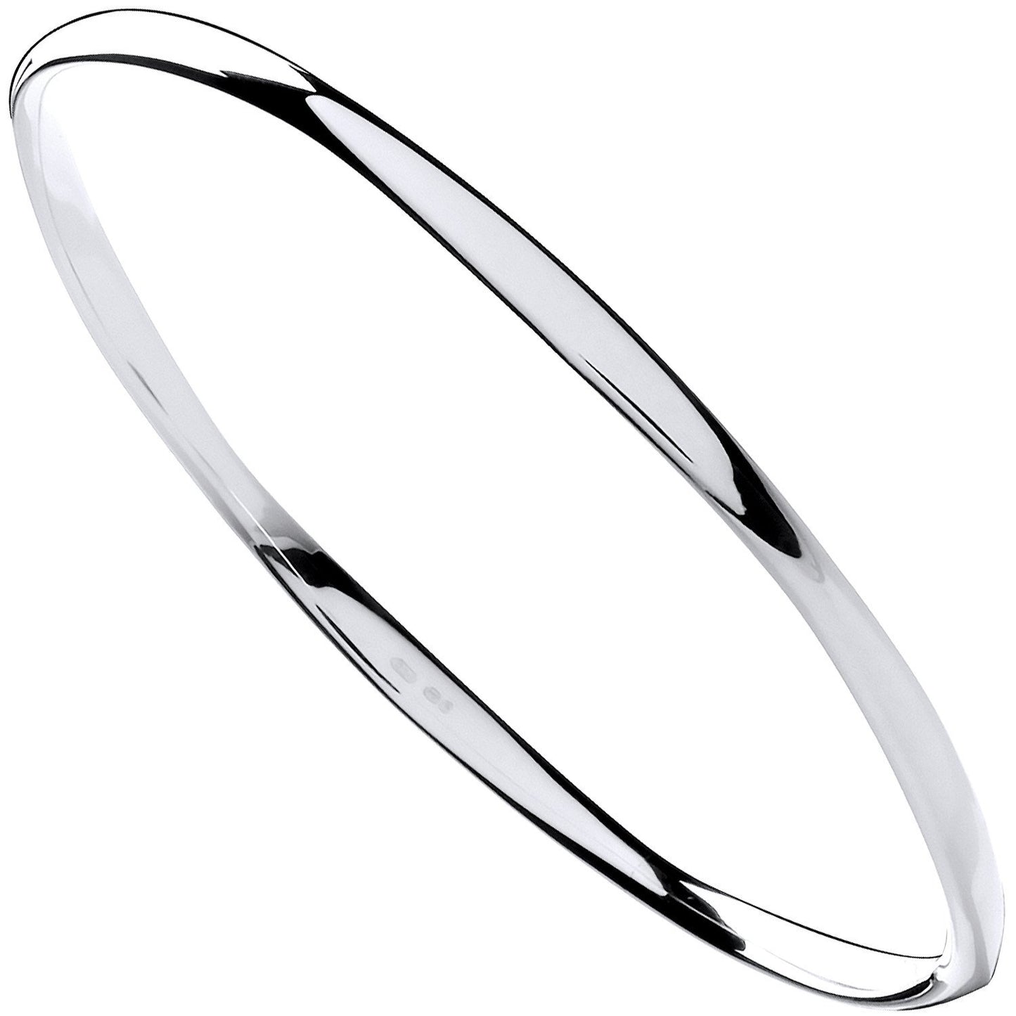 Silver Faceted Ladies Bangle - Luxury Watch - Certified Authentic - Swiss Made - UK Stock – Luxury Watch by Imperial T