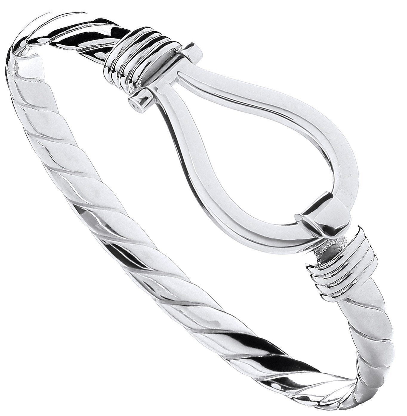 Silver Hook Gents Bangle - Luxury Watch - Certified Authentic - Swiss Made - UK Stock – Luxury Watch by Imperial Time