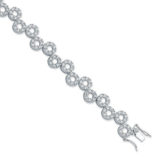 Sliver Fancy Cubic Zirconia Bracelet - Fine Bracelet - Certified Authentic - Swiss Made – Luxury Jewellery by Imperial