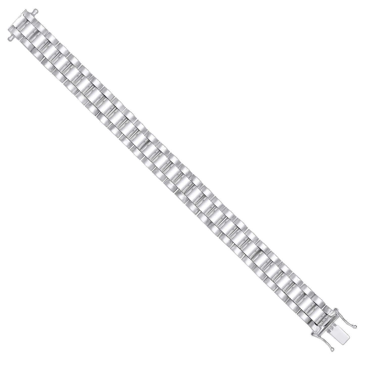 Silver 10mm Fancy Link Kids Bracelet - Fine Bracelet - Certified Authentic - Swiss Made – Luxury Jewellery by Imperial