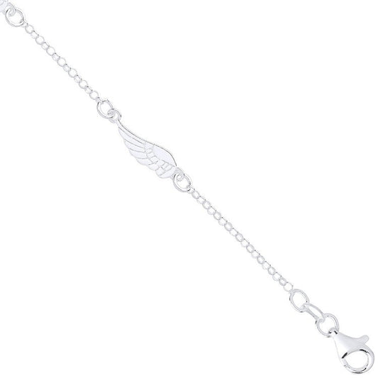 Silver Angel Wing Bracelet - Fine Bracelet - Certified Authentic - Swiss Made - UK Stock – Luxury Jewellery by Imperia