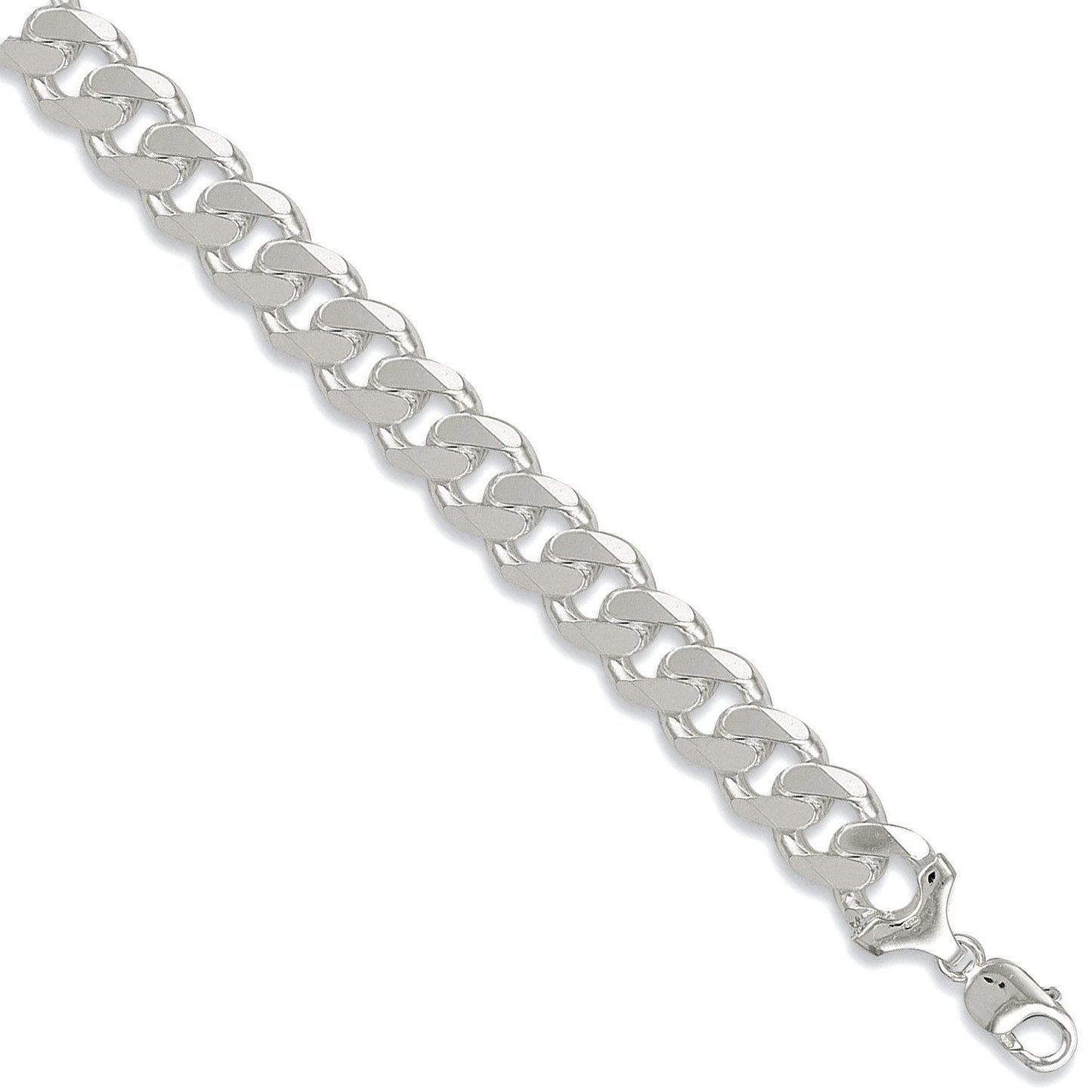 Silver 15mm Curb Chain - Fine Necklace - Certified Authentic - Swiss Made - UK Stock – Luxury Jewellery by Imperial Ti