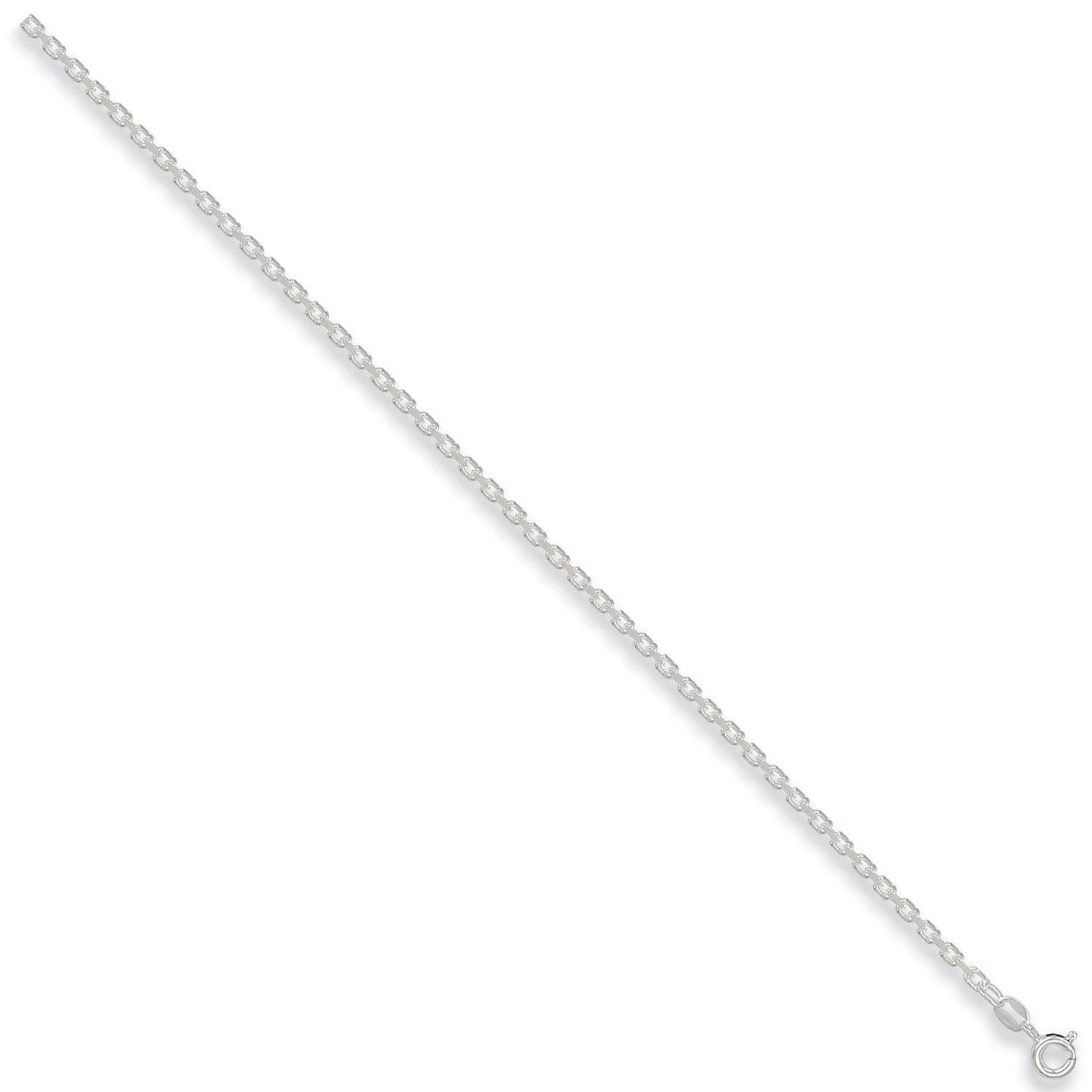 Silver 2.7mm Diamond Cut Belcher Chain - Fine Necklace - Certified Authentic - Swiss Made – Luxury Jewellery by Imperi