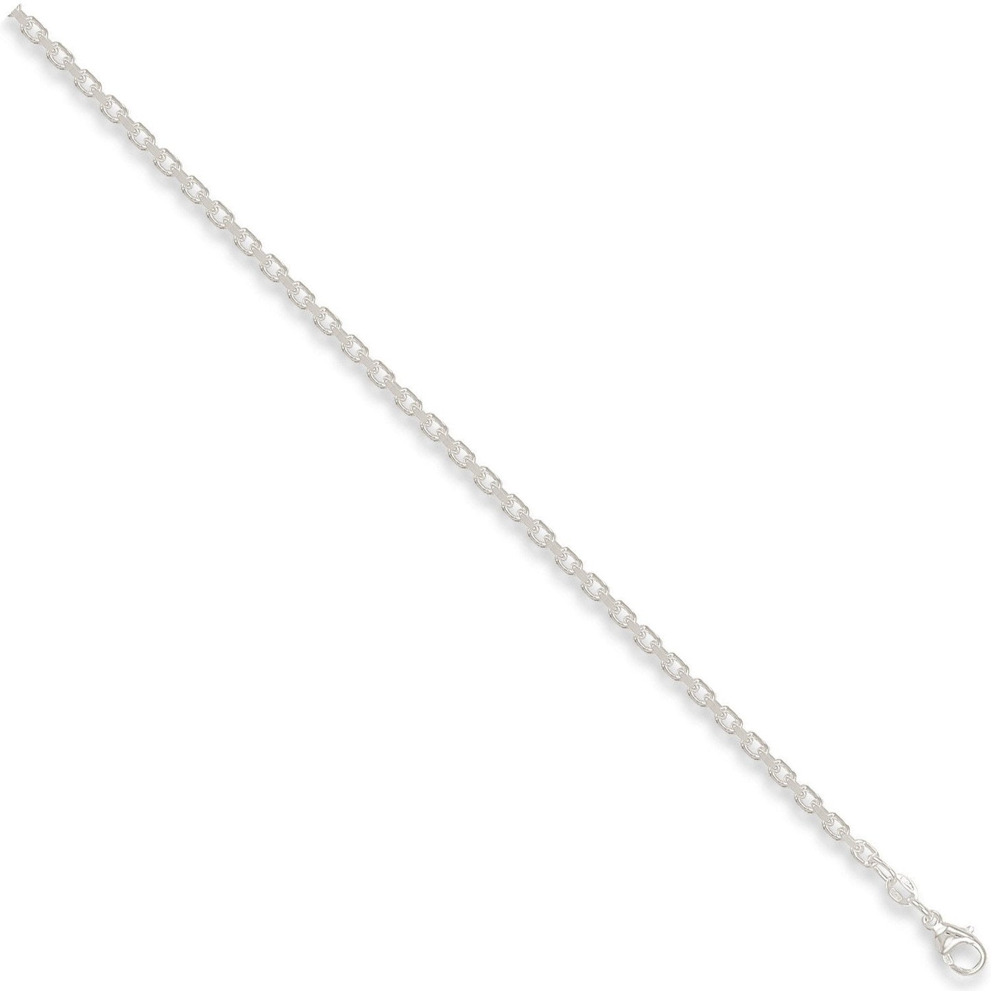 Silver 3.2mm Diamond Cut Belcher Chain - Fine Necklace - Certified Authentic - Swiss Made – Luxury Jewellery by Imperi