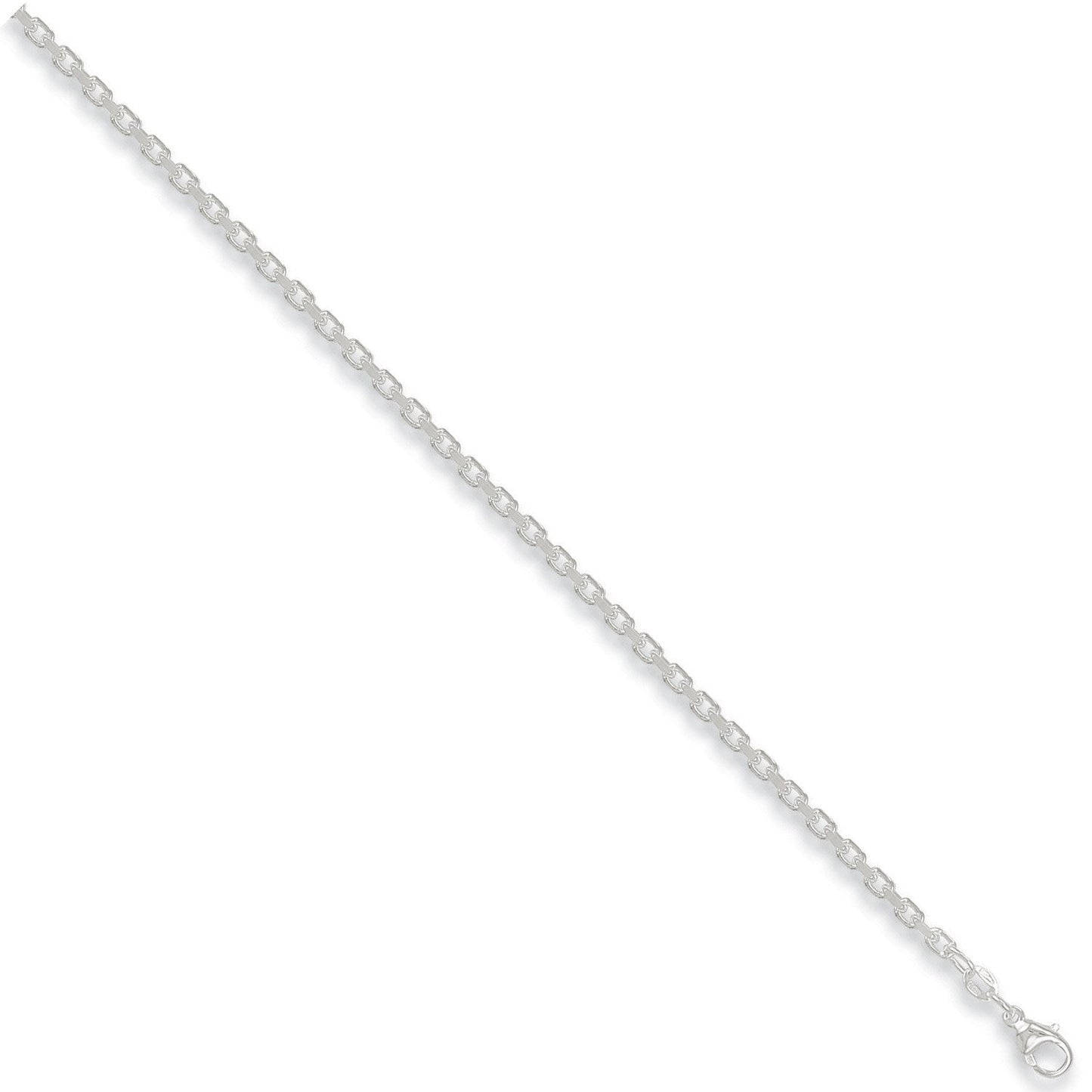 Silver 4.8mm Diamond Cut Belcher Chain - Fine Necklace - Certified Authentic - Swiss Made – Luxury Jewellery by Imperi