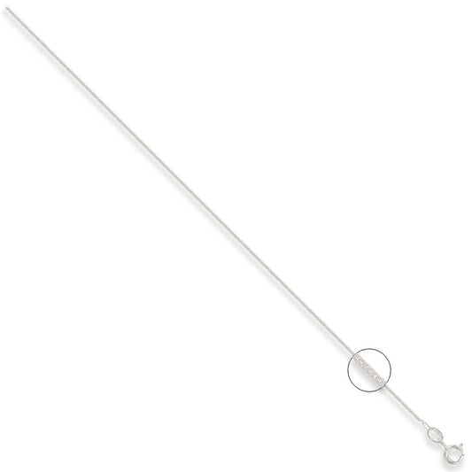 Silver 1.2mm Traditional Classic Curb Chain - Fine Necklace - Certified Authentic - Swiss Mad – Luxury Jewellery by Im