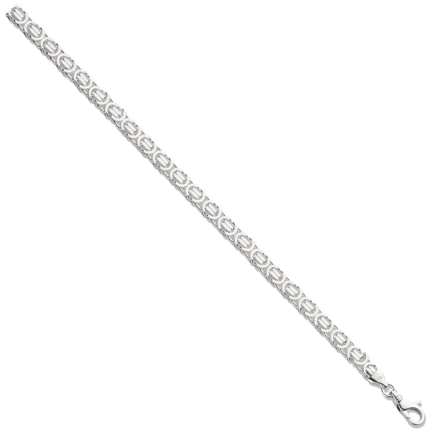 Silver 6mm Byzantine Chain - Fine Necklace - Certified Authentic - Swiss Made - UK Stock – Luxury Jewellery by Imperia