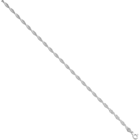 Silver 3.3mm Prince of Wales Chain - Fine Necklace - Certified Authentic - Swiss Made – Luxury Jewellery by Imperial T