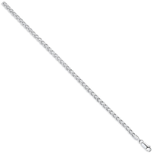 Silver 4.2mm Hollow Spiga Chain - Fine Necklace - Certified Authentic - Swiss Made - UK Stock – Luxury Jewellery by Im