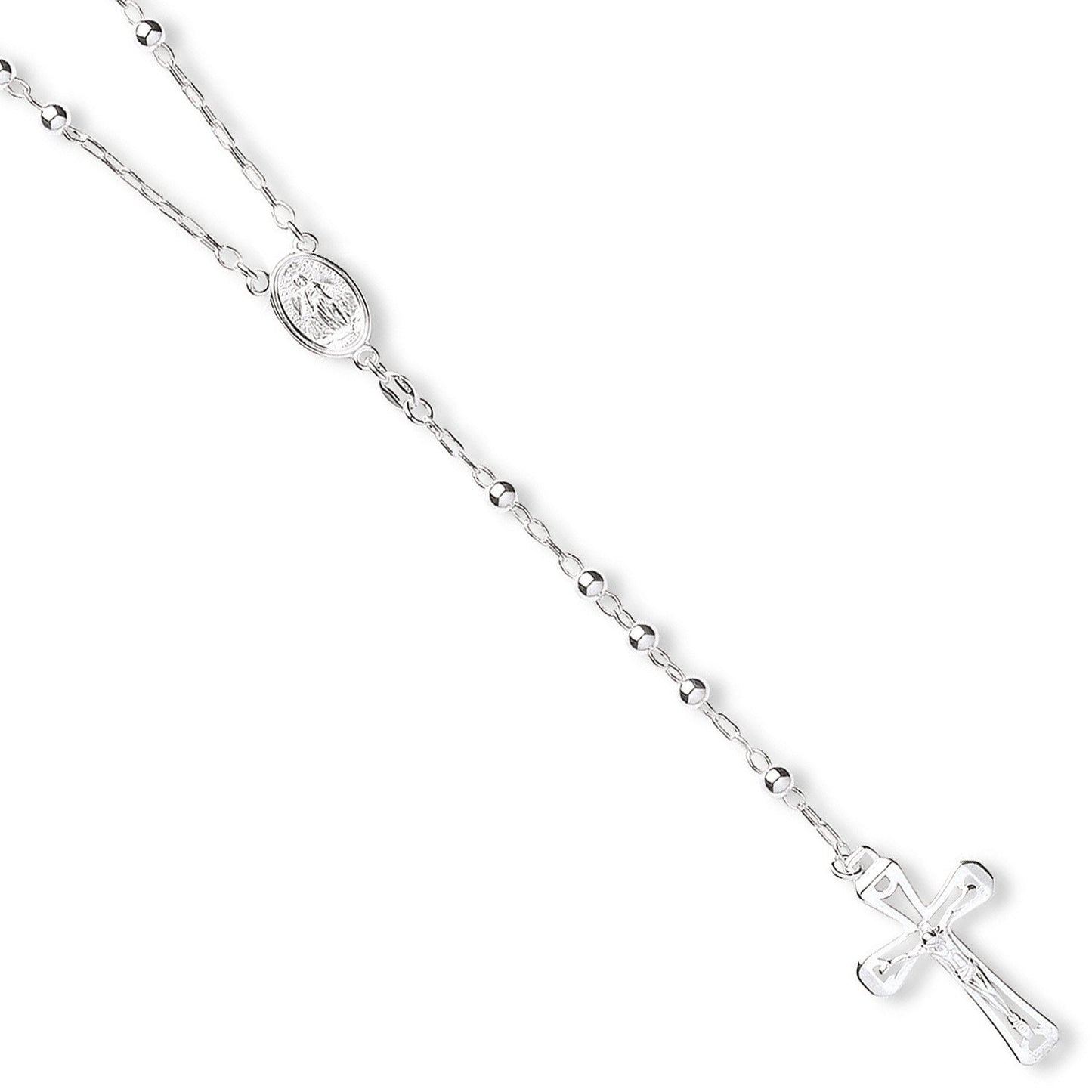 Silver Rosary Beads 24" - Luxury Watch - Certified Authentic - Swiss Made - UK Stock – Luxury Watch by Imperial Time U
