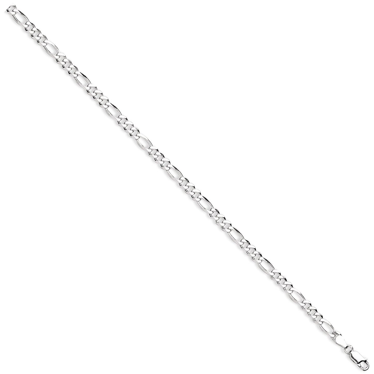 Silver 5mm Figaro Chains/Bracelets - Fine Bracelet - Certified Authentic - Swiss Made – Luxury Jewellery by Imperial T