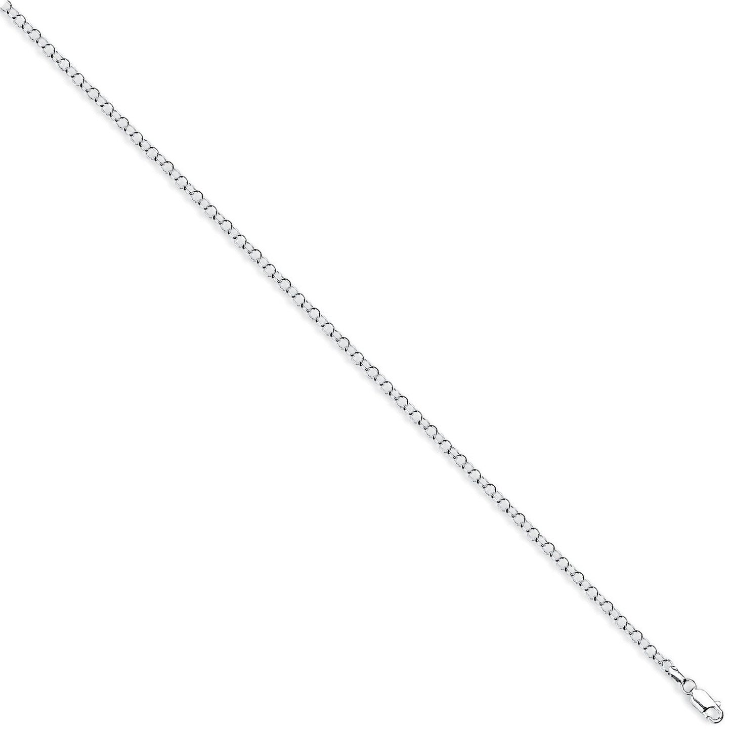 Silver 3mm Round Belcher Chain - Fine Necklace - Certified Authentic - Swiss Made - UK Stock – Luxury Jewellery by Imp