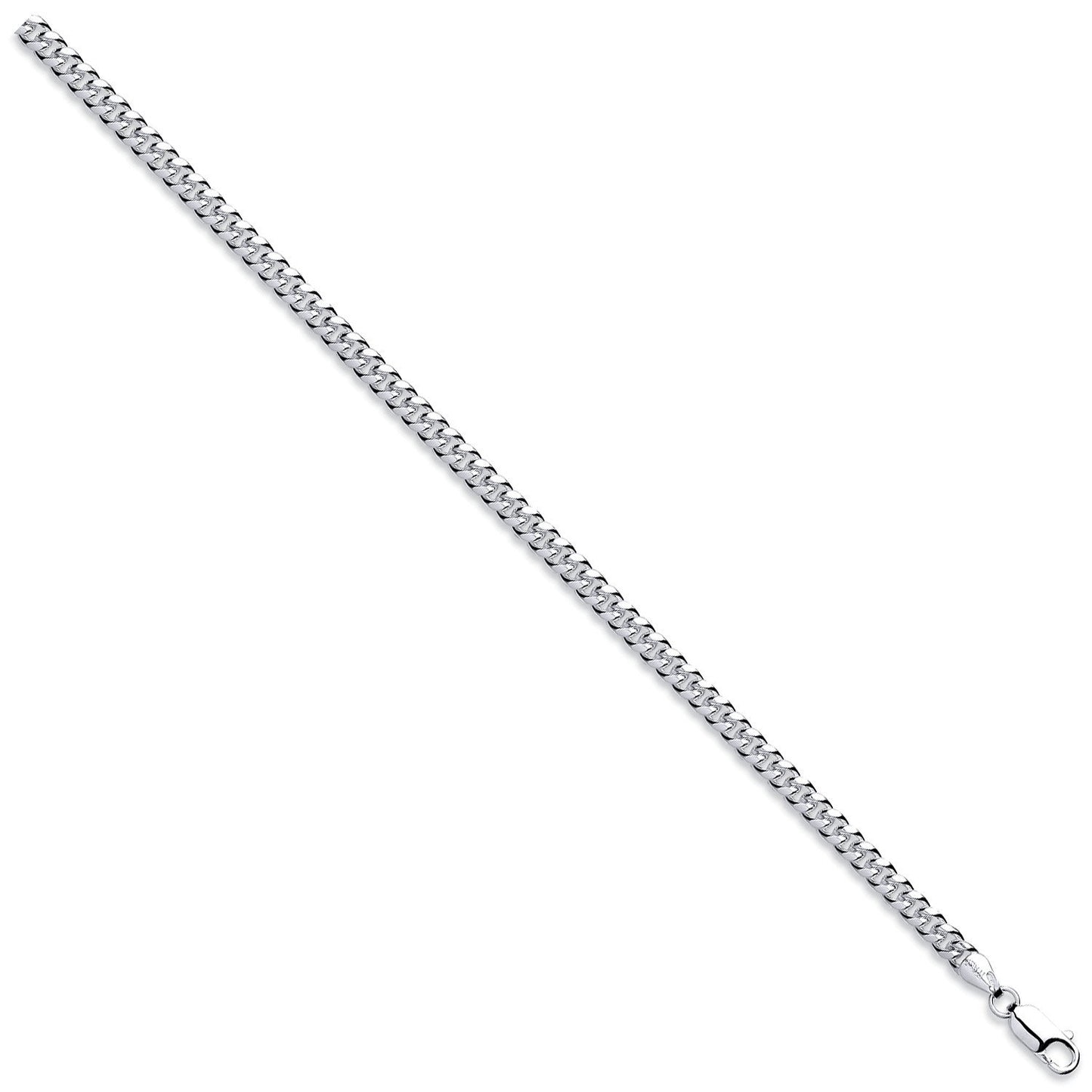 Silver 5mm Dome Cuban Link Chain/Bracelets - Fine Bracelet - Certified Authentic - Swiss Made – Luxury Jewellery by Im