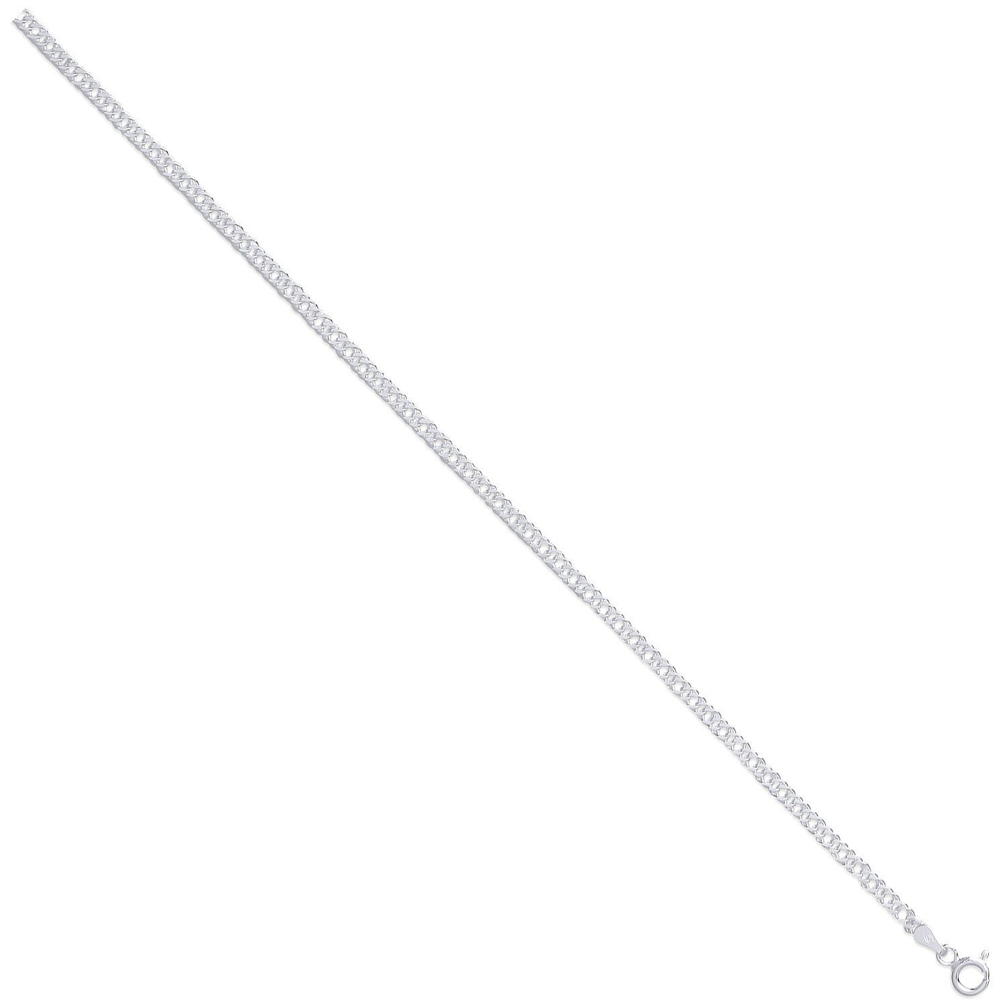 Silver 3mm Double Link Curb - Luxury Watch - Certified Authentic - Swiss Made - UK Stock – Luxury Watch by Imperial Ti