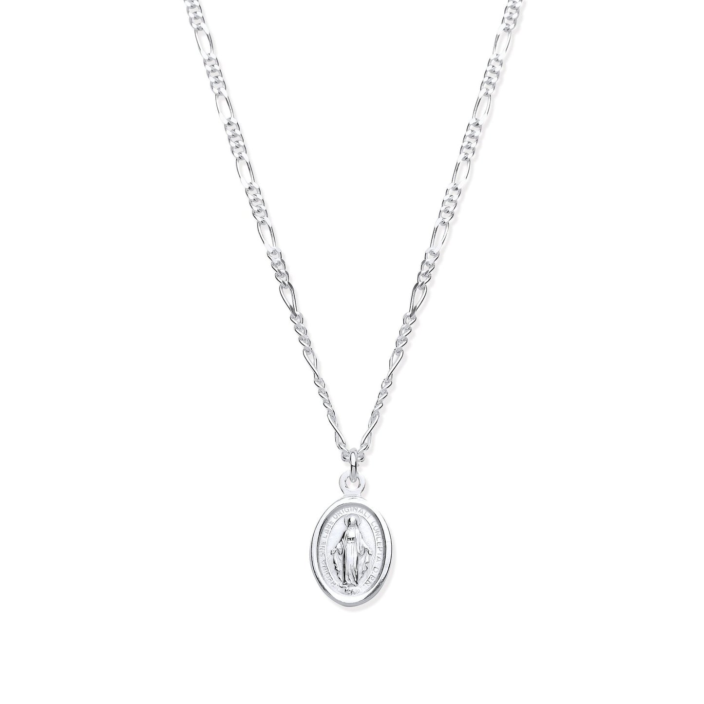 Silver Miraculous Medallion 17" Necklace/07" Bracelet - Fine Bracelet - Certified Authentic – Luxury Jewellery by Impe