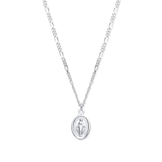 Silver Miraculous Medallion 17" Necklace/07" Bracelet - Fine Bracelet - Certified Authentic – Luxury Jewellery by Impe