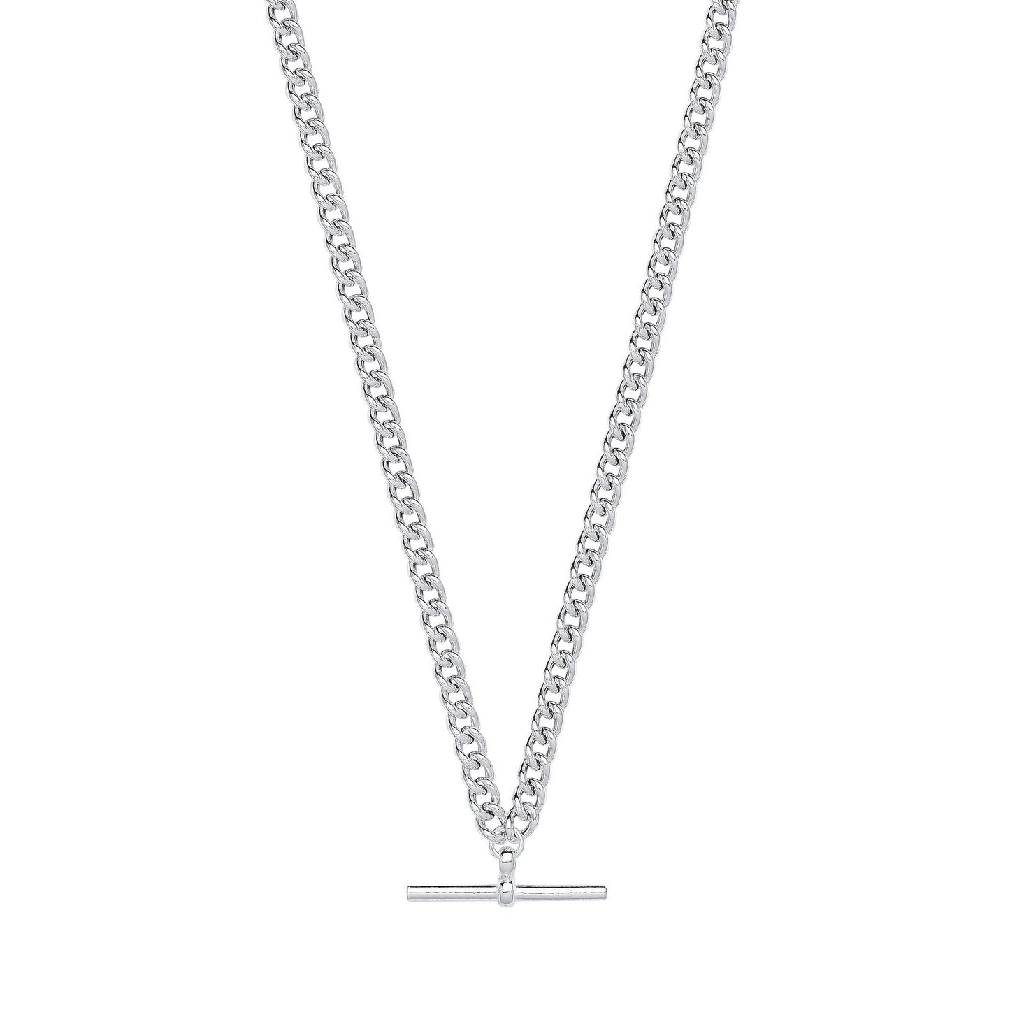 Silver T-Bar Pendant Curb Chain Necklace/Bracelet - Fine Bracelet - Certified Authentic – Luxury Jewellery by Imperial