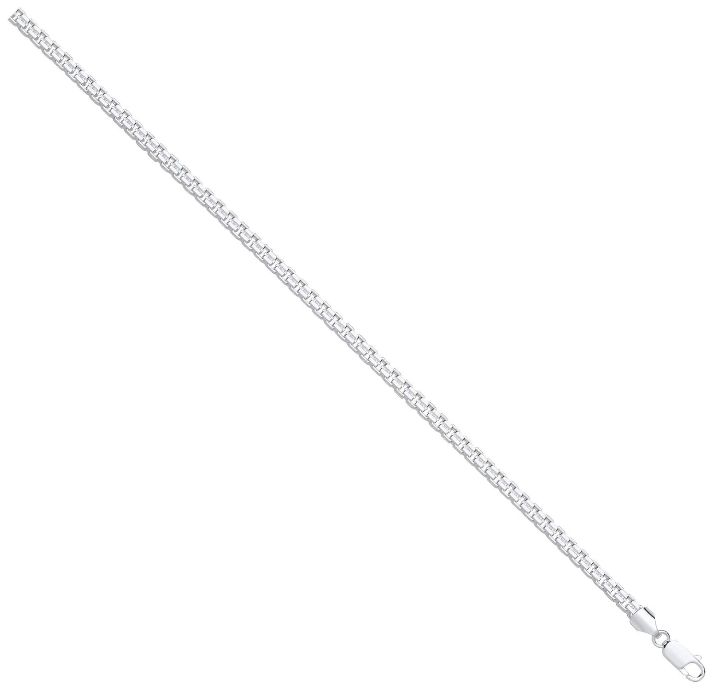 Silver 4mm Cage Chain - Fine Necklace - Certified Authentic - Swiss Made - UK Stock – Luxury Jewellery by Imperial Tim