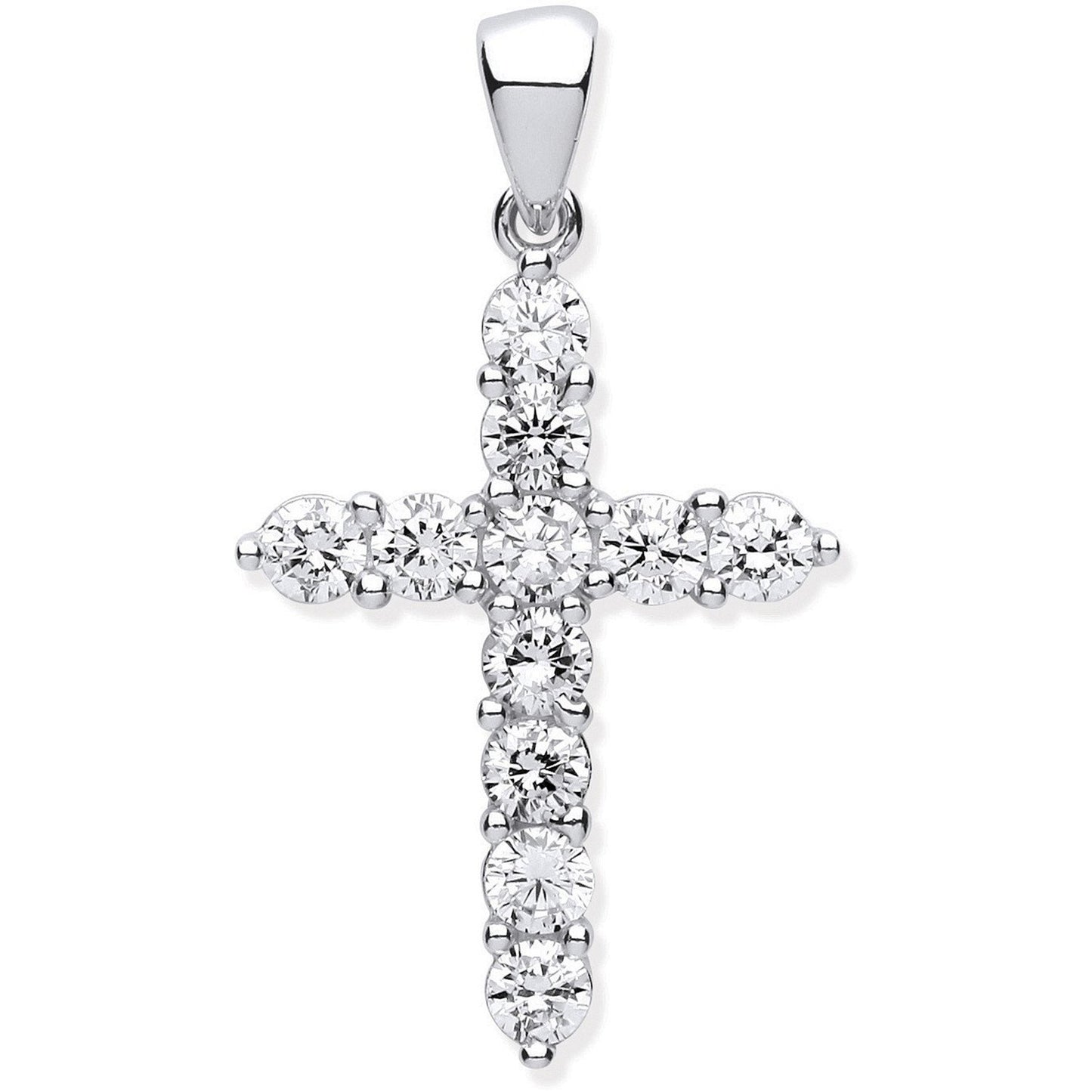 Silver Cubic Zirconia Cross - Luxury Watch - Certified Authentic - Swiss Made - UK Stock – Luxury Watch by Imperial Ti