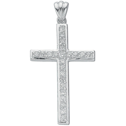 Silver Cubic Zirconia Cross - Luxury Watch - Certified Authentic - Swiss Made - UK Stock – Luxury Watch by Imperial Ti