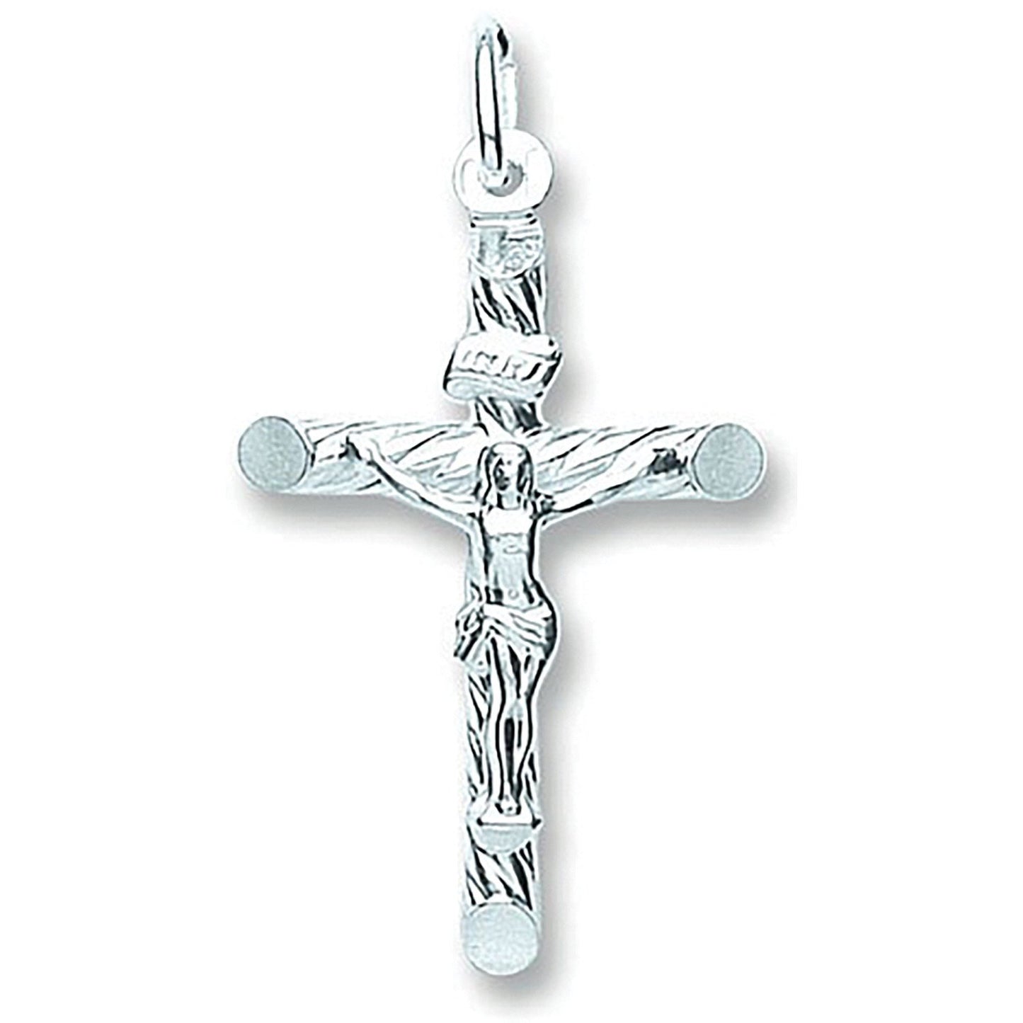 Silver Fancy Tubed Crucifix - Luxury Watch - Certified Authentic - Swiss Made - UK Stock – Luxury Watch by Imperial Ti