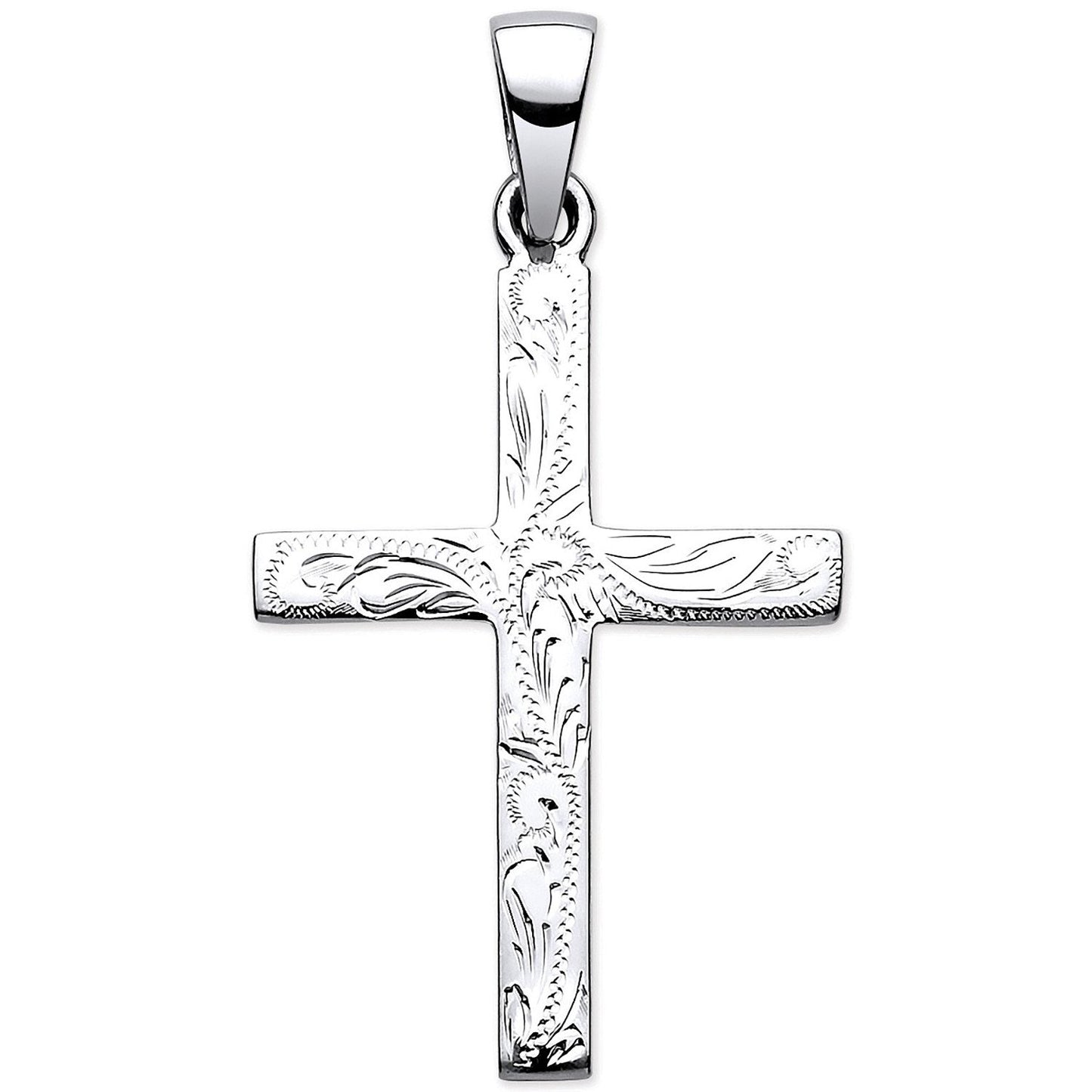 Silver Solid Cross with Design and Plain Back - Luxury Watch - Certified Authentic - Swiss Ma – Luxury Watch by Imperi