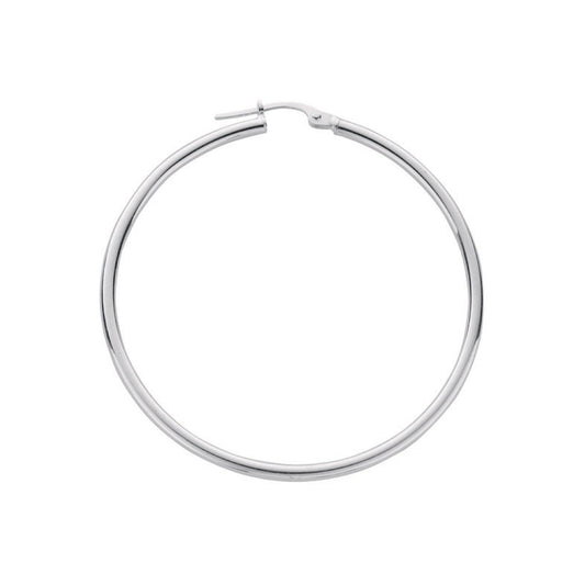 Silver Hoop Earrings - Fine Ring - Certified Authentic - Swiss Made - UK Stock - Insured Deli – Luxury Jewellery by Im