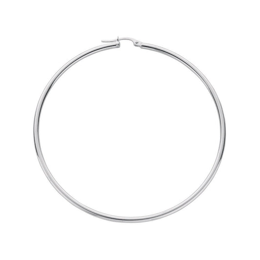 Silver Hoop Earrings - Fine Ring - Certified Authentic - Swiss Made - UK Stock - Insured Deli – Luxury Jewellery by Im