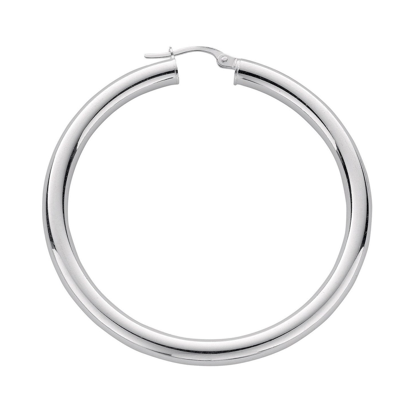 Silver Hoop Earrings - Fine Ring - Certified Authentic - Swiss Made - UK Stock - Insured Deli – Luxury Jewellery by Im