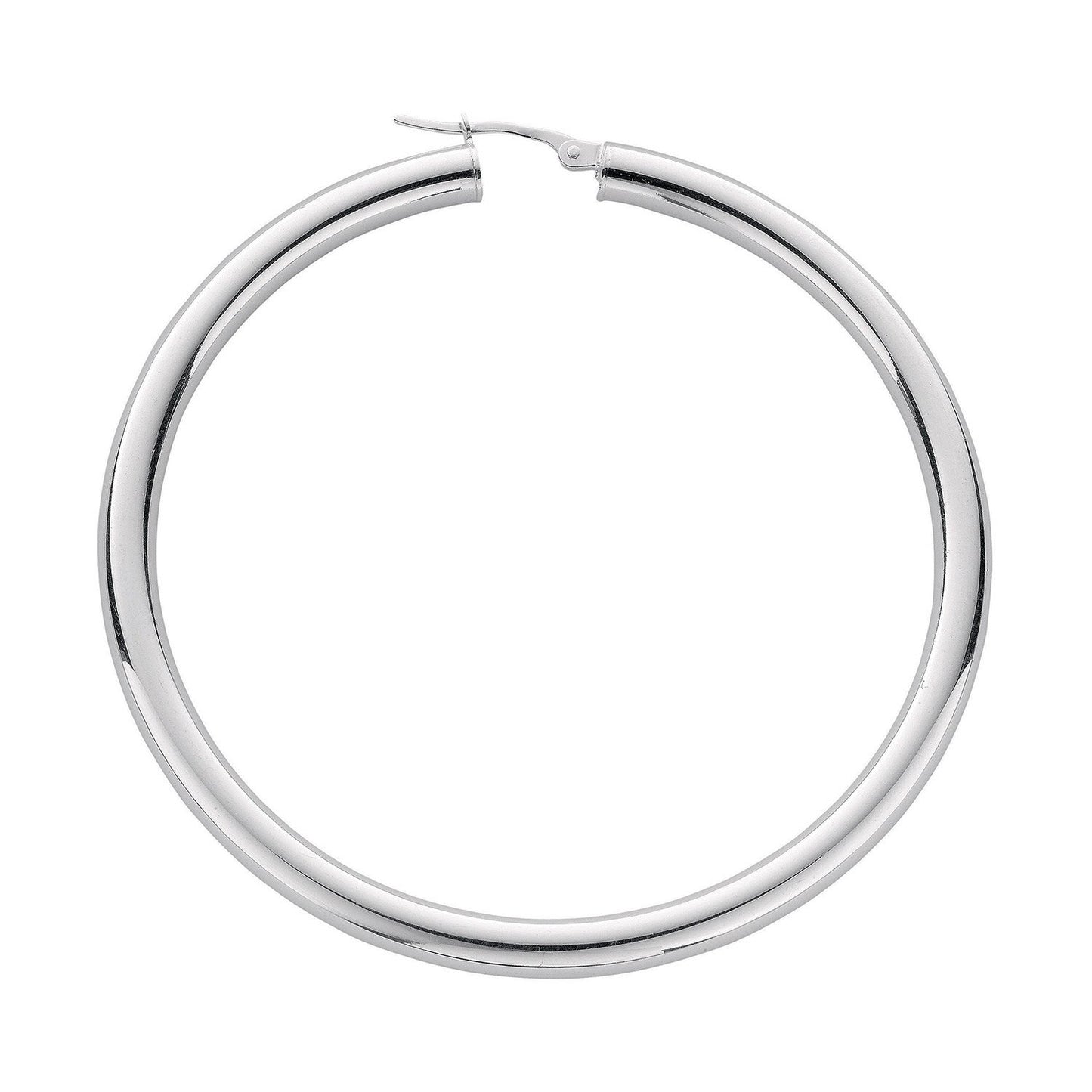 Silver Hoop Earrings - Fine Ring - Certified Authentic - Swiss Made - UK Stock - Insured Deli – Luxury Jewellery by Im