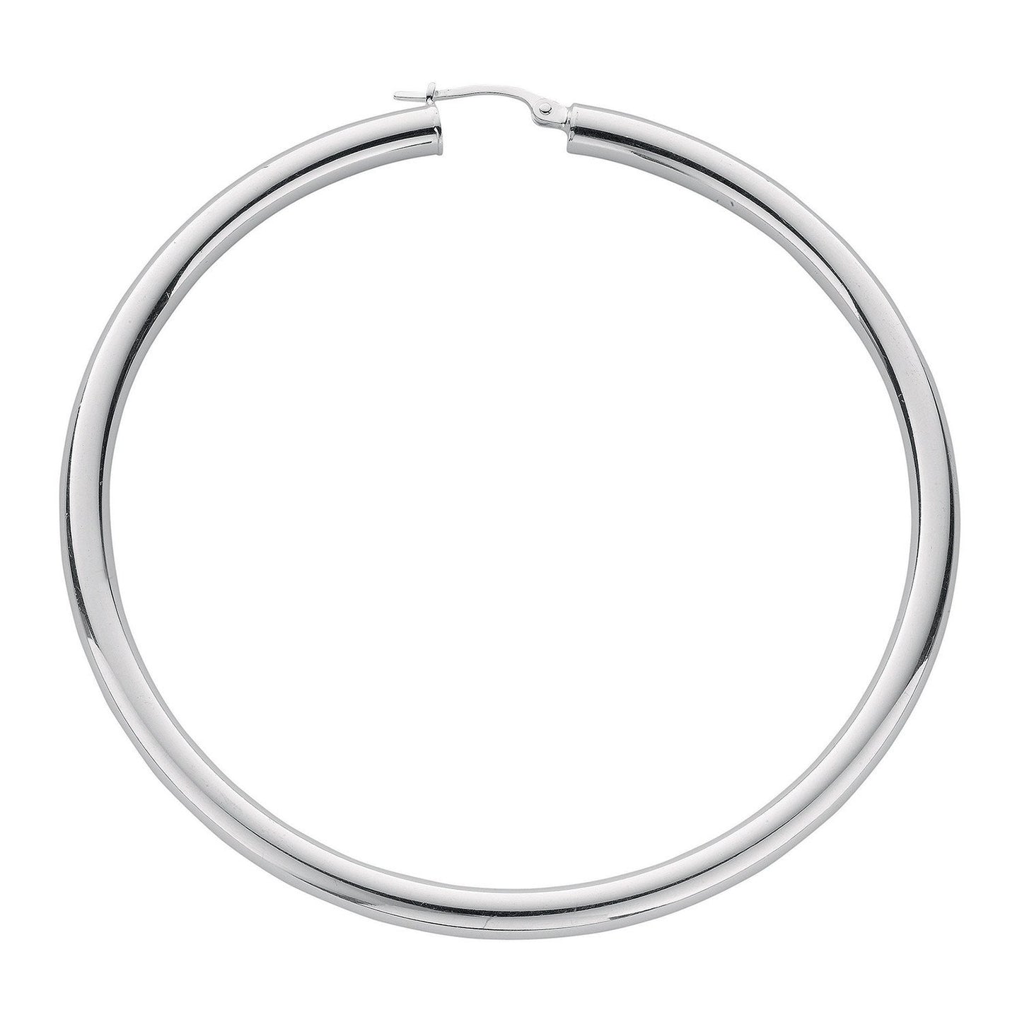 Silver Hoop Earrings - Fine Ring - Certified Authentic - Swiss Made - UK Stock - Insured Deli – Luxury Jewellery by Im