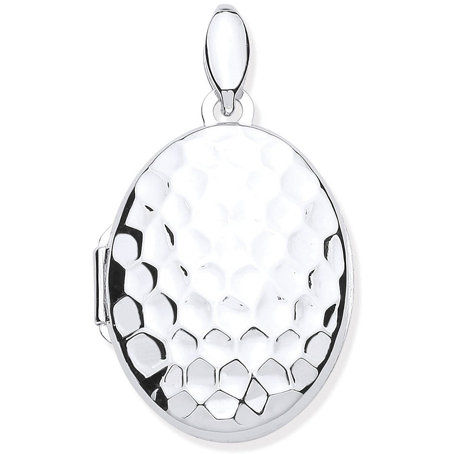 Silver Golf Ball Print Oval Locket - Luxury Watch - Certified Authentic - Swiss Made – Luxury Watch by Imperial Time U