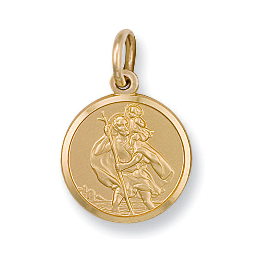 Yellow Gold St Christopher Pendant