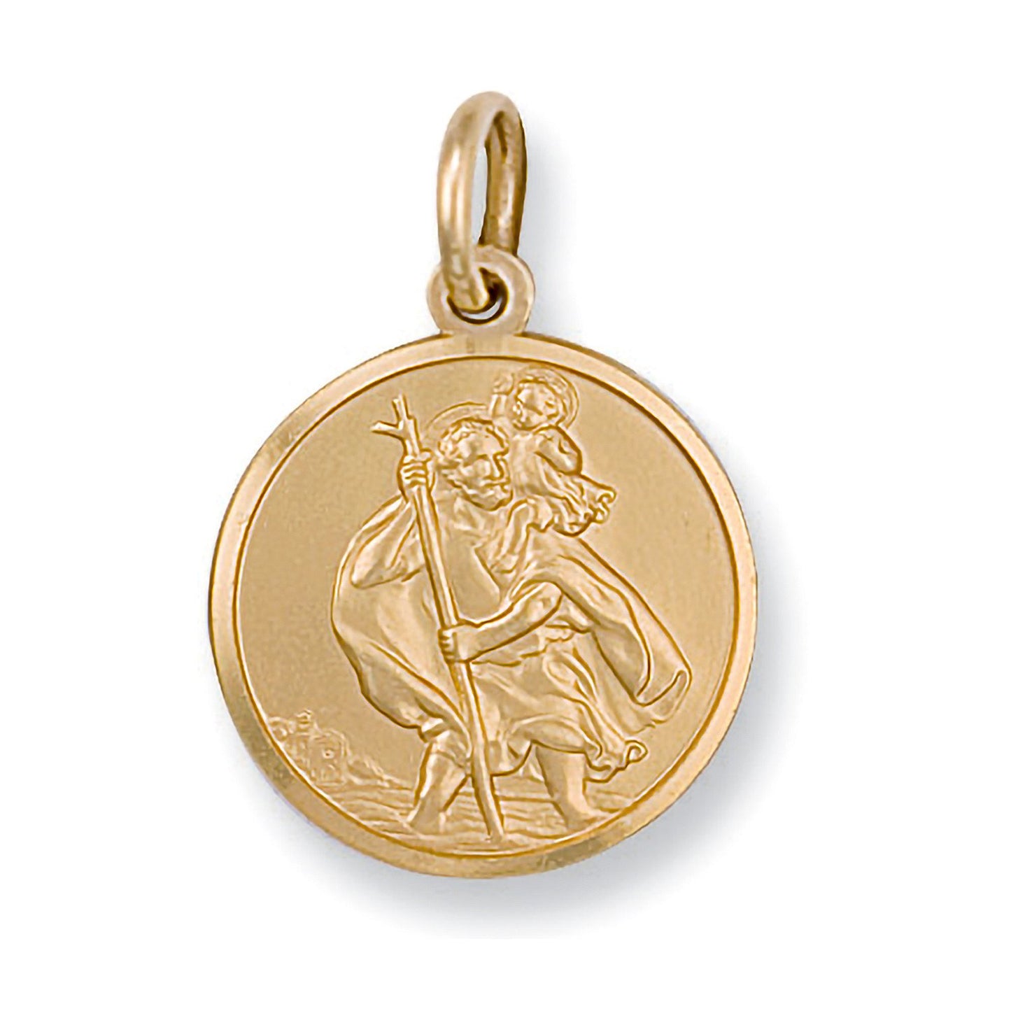 Yellow Gold St Christopher Pendant
