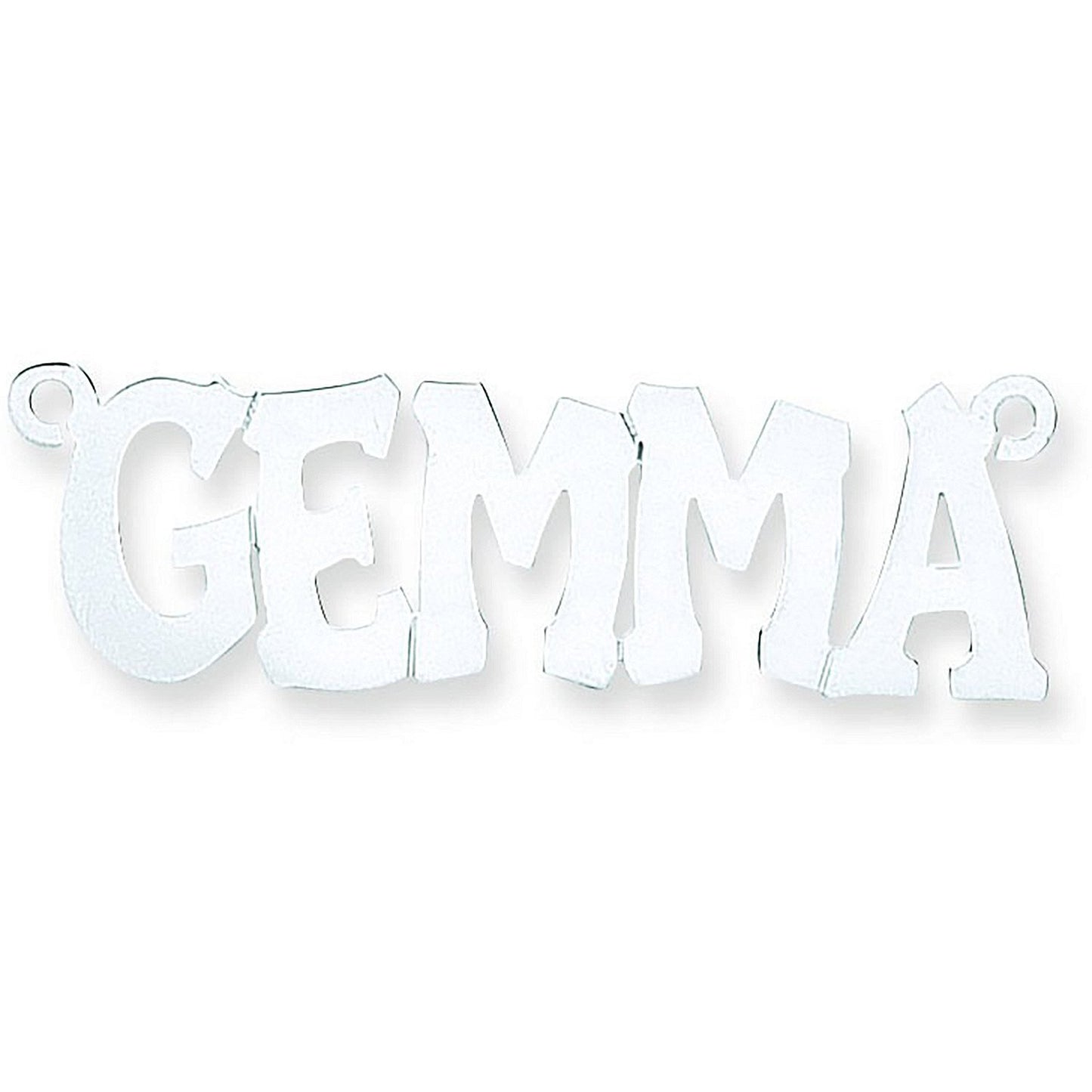 Silver Large Hip Hop Style Name Nameplate with 16"/18"/20" Chain - Fine Necklace - Certified – Luxury Jewellery by Imp