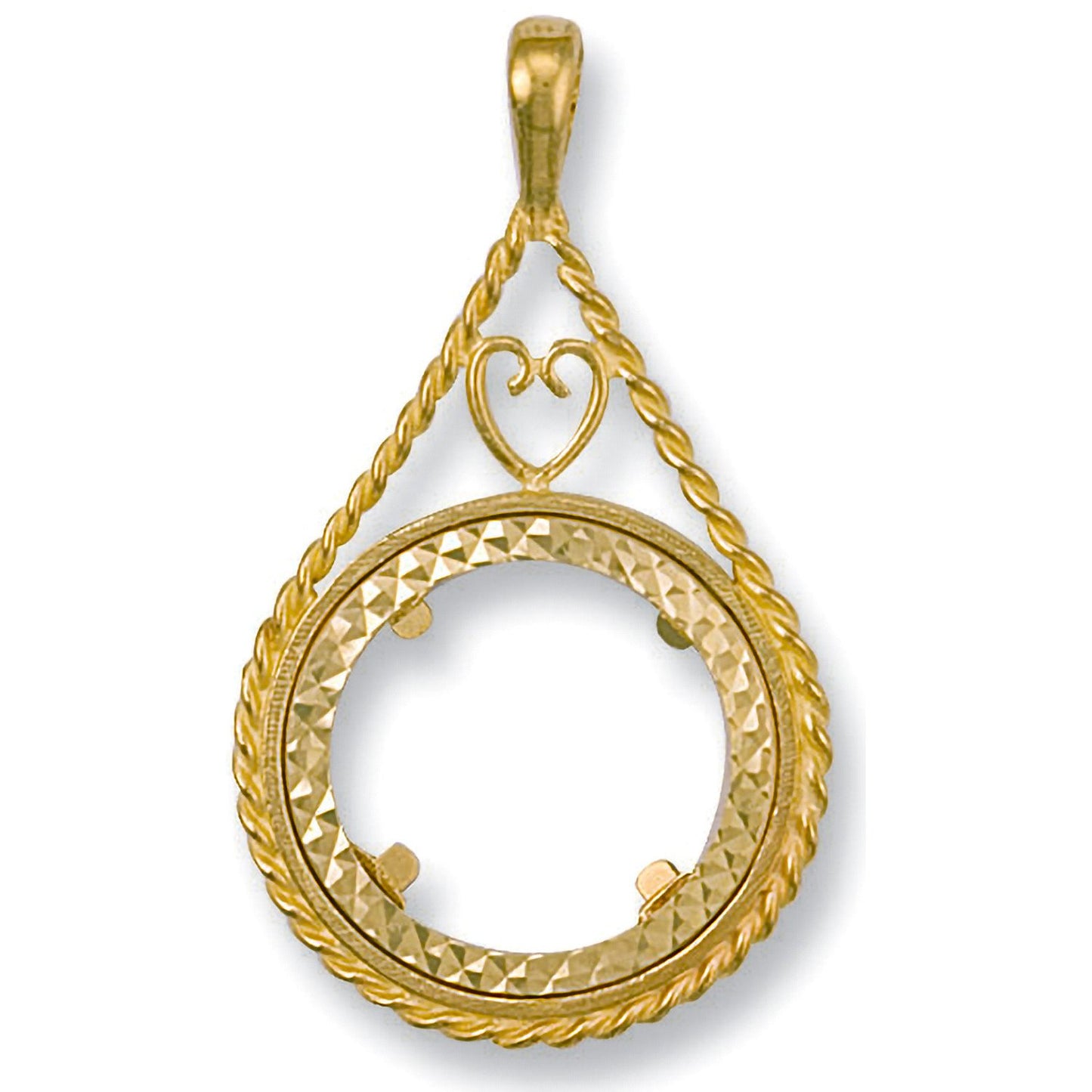 Yellow Gold (full) Fancy Sovereign Pendant