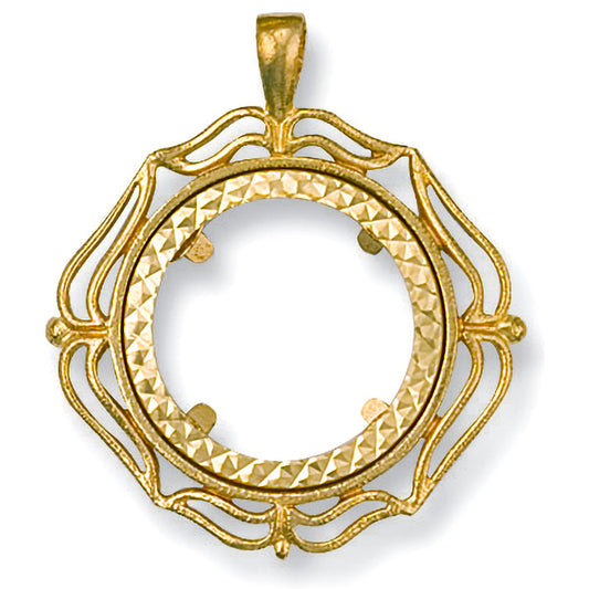 Yellow Gold (full) Fancy Sovereign Pendant