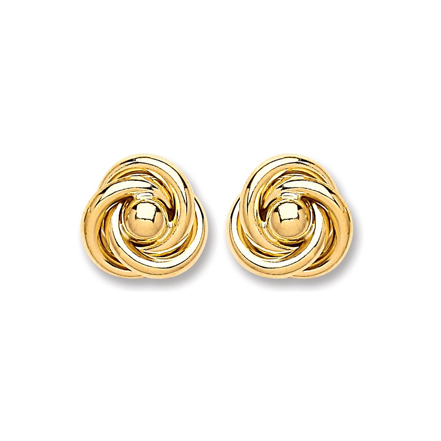 9ct Gold Medium Knot Studs - luxury watches London - Kensington jeweller | Imperial Time UK Ltd, Kensington