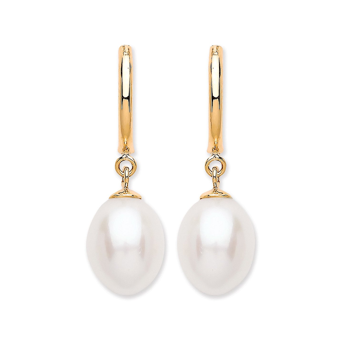 9ct Yellow Gold Freshwater Pearl Drop Studs - Luxury Watch - Certified Authentic - Swiss Made – Luxury Watch by Imperi