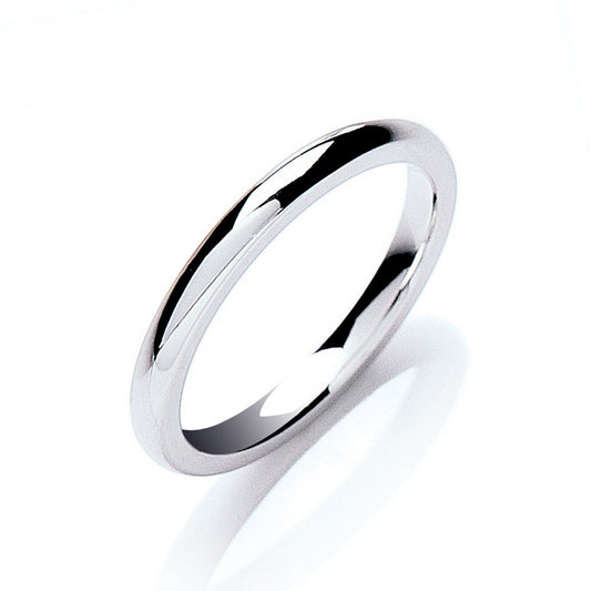 2.5mm Court Shape Wedding Band