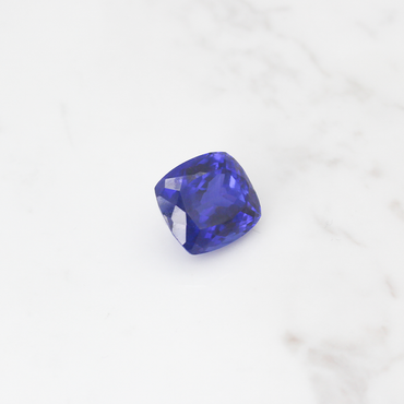 Tanzanite Fancy Vivid Sapphire Blue 33.5CT - Cushion Cut