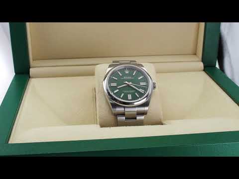 Rolex Oyster Perpetual 41 124300 Green Dial Stainless Steel 2024