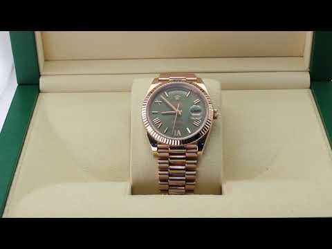 Rolex Day-Date 40 228235 Olive Anniversary Dial 2020