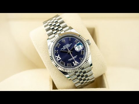 Rolex Datejust 36 126234 Diamond-Set Aubergine Dial Jubilee Bracelet